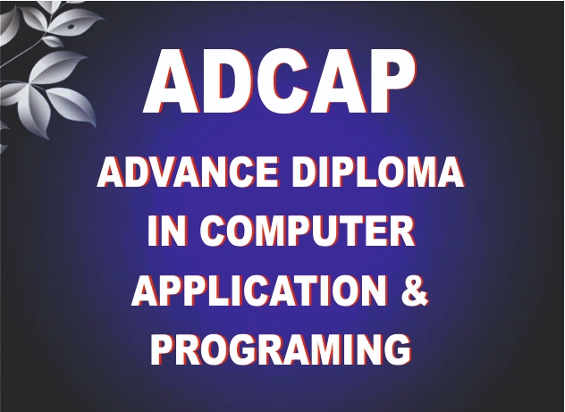 ADVANCE DIPLOMA IN COMPUTER APPLICATION & PROGRAMING
